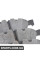 34116763652 BMW Комплект передніх гальмівних колодок E65