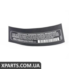 71228644519 BMW ЕТИКЕТКА "КОНТРОЛЬ ВИКИДІВ"