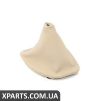 25117587475 BMW Кожаный чехол рычага переключения передач - кремово-бежевый