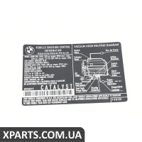 71227518231 BMW Етикетка викидів вихлопних газів