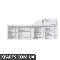61138367925 BMW Етикетка блоку запобіжників E36