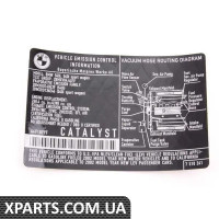 71227518241 BMW Етикетка викидів вихлопних газів