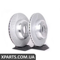 34116786392 BMW Передні гальмівні диски з поперечними отворами та прорізами – пара (338x26)