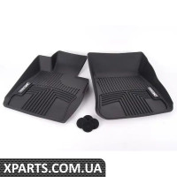 82112210408 BMW E84 Комплект передніх всепогодних підлогових покриттів - чорний - (БІЛЬШ НЕ ПРОДАЄТЬСЯ)