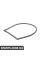51728146765 BMW E36 Ущільнювач заднього скла - лівий