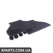 82112318672 BMW E70 X5 Комплект задніх всепогодних гумових килимків - чорний