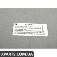71212122304 BMW ІНСТР. ЕТИКЕТКА