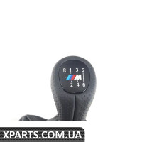 25118037308 BMW Шкіряна ручка перемикання передач з чохлом - 6-ступінчаста