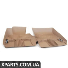 82112210563 BMW Комплект гумових передніх килимків для підлоги - Бежевий - (БІЛЬШ НЕДОСТУПНИЙ)
