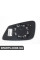 51167251586 BMW Скло дзеркала з обігрівом - праве