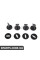 82559405044 BMW E39 Комплект задніх всепогодних гумових килимків - чорний