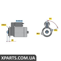 Стартер VW Touareg 2.5TDI R5 06-10 Bosch 0001125607