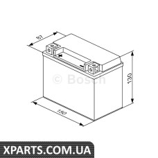Акумулятор сухозаряджений AG 10Ah 150А Bosch 0092M60140