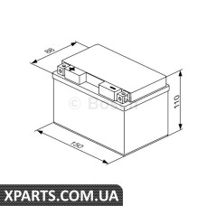 Акумулятор сухозаряджений AG 11Ah 230А Bosch 0092M60170
