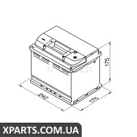 Акумулятор 4 ilver 60Ah 242x175x175 Bosch 0092S40040