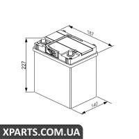 Акумулятор 4 ilver 40Ah 187x140x227 Bosch 0092S40180