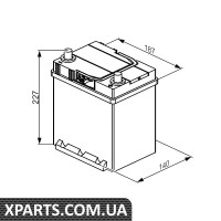 Акумулятор 4 ilver 40Ah 187x127x227 Bosch 0092S40300