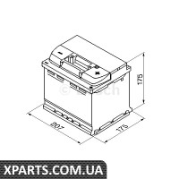 Акумулятор 52Ah 207x175x175 Bosch 0092S50010