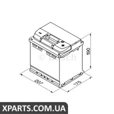 Аккумулятор 5 ilver Plus 54Ah 207x175x190 Bosch 0092S50020