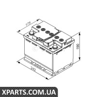 Акумулятор S5 AGM 60Ah 242x175x190 Bosch 0092S5A050