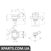 Датчик тиску та температури Bosch 0281002316