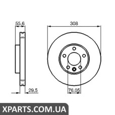 Гальмівний диск BOSCH 0986479211