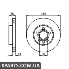 Тормозной диск BOSCH 0986478846