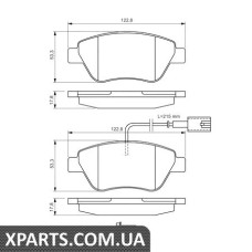 Гальмівні дискові колодки, к-кт. BOSCH 0986424597