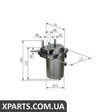 Фільтр паливний RENAULT MEGANE SCENIC 02 Bosch 0450907014