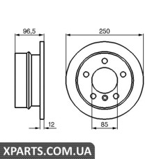 Тормозной диск BOSCH 0986478863