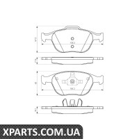 Тормоз колодки дискові Bosch 0986424701