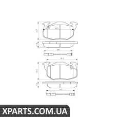 Тормозные колодки перед. CITROEN Saxo PEUGEOT 1xx/2xx/3xx/4x Bosch 0986469860