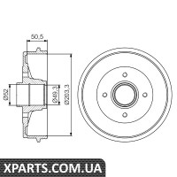 Гальмівний барабан DACIA/RENAULT Logan з ABS 04-Bosch 0986477210