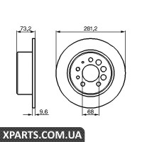 Гальмівний диск Bosch 0986478143