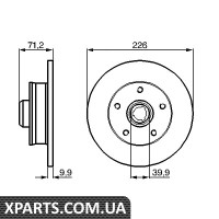Гальмівний диск Bosch 0986478332