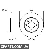 Гальмівний диск Bosch 0986478492