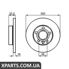 Диск гальмівний VW T4 передн. Bosch 0986478870