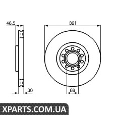 Гальмівний диск Bosch 0986478985