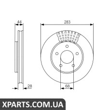 Тормозний гальмівний диск Bosch 0986479091