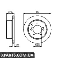 Дисктормозний Bosch 0986479232