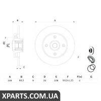 Гальмівний диск Bosch 0986479279