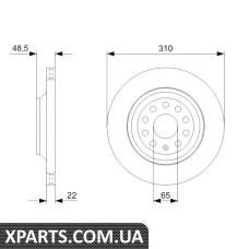 Тормозной диск Bosch 0986479303