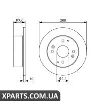Гальмівний диск Bosch 0986479504