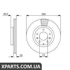 Гальмівний диск Bosch 0986479542
