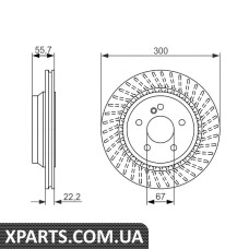 Тормознойдиск Bosch 0986479655