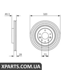 Гальмівний диск Bosch 0986479795