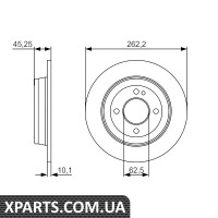 Гальмівний диск Bosch 0986479A44