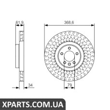 Гальмівний диск Bosch 0986479B18