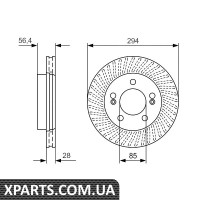 Гальмівний диск Bosch 0986479D32