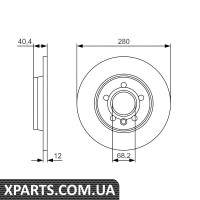 Гальмівний диск Bosch 0986479R91